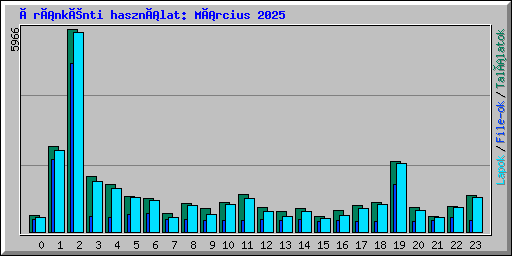 Óránkénti használat: Március 2025